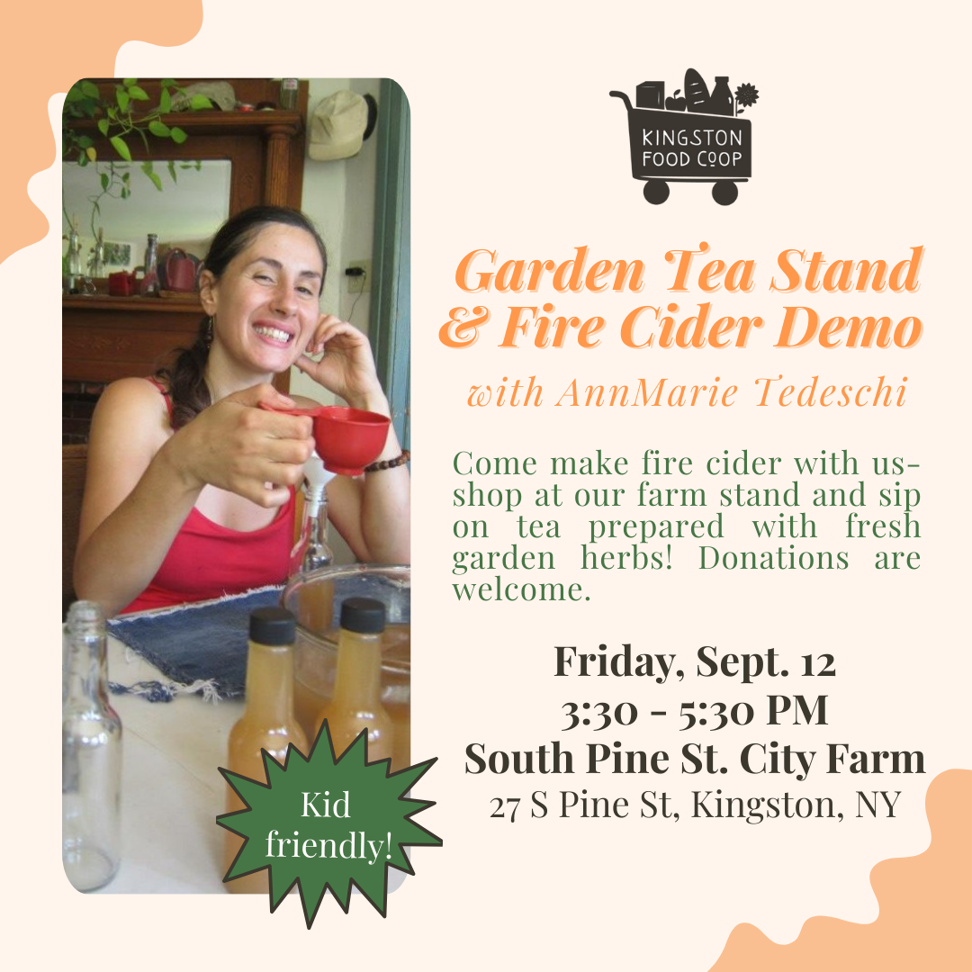 Garden Tea Stand & Fire Cider Demo
