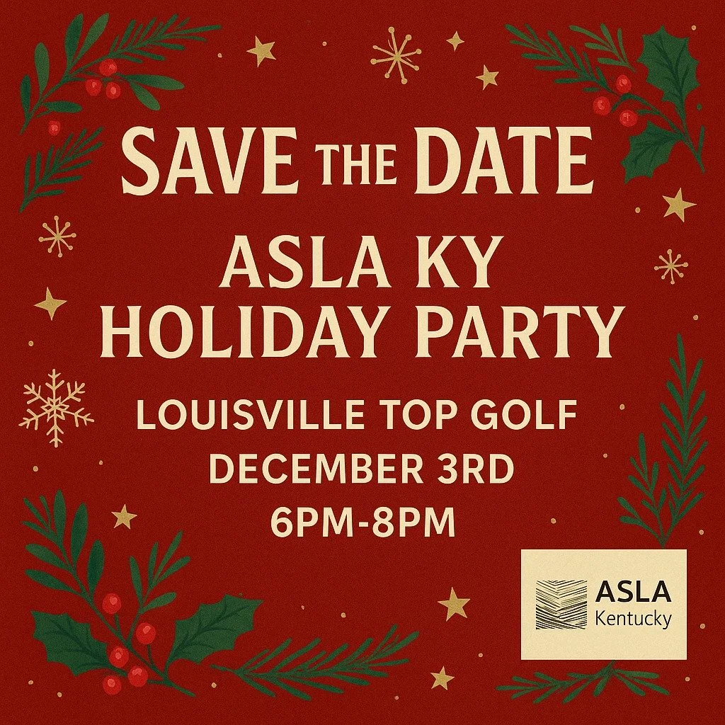✨ Save the date &mdash; it&rsquo;s time to celebrate! ✨
Join us for the ASLA Kentucky Holiday Party at Top Golf Louisville on December 3rd, 6&ndash;8 PM.
Swing into the season with good company, cheer, and a little friendly competition! 🎁⛳️
👉 Sign 