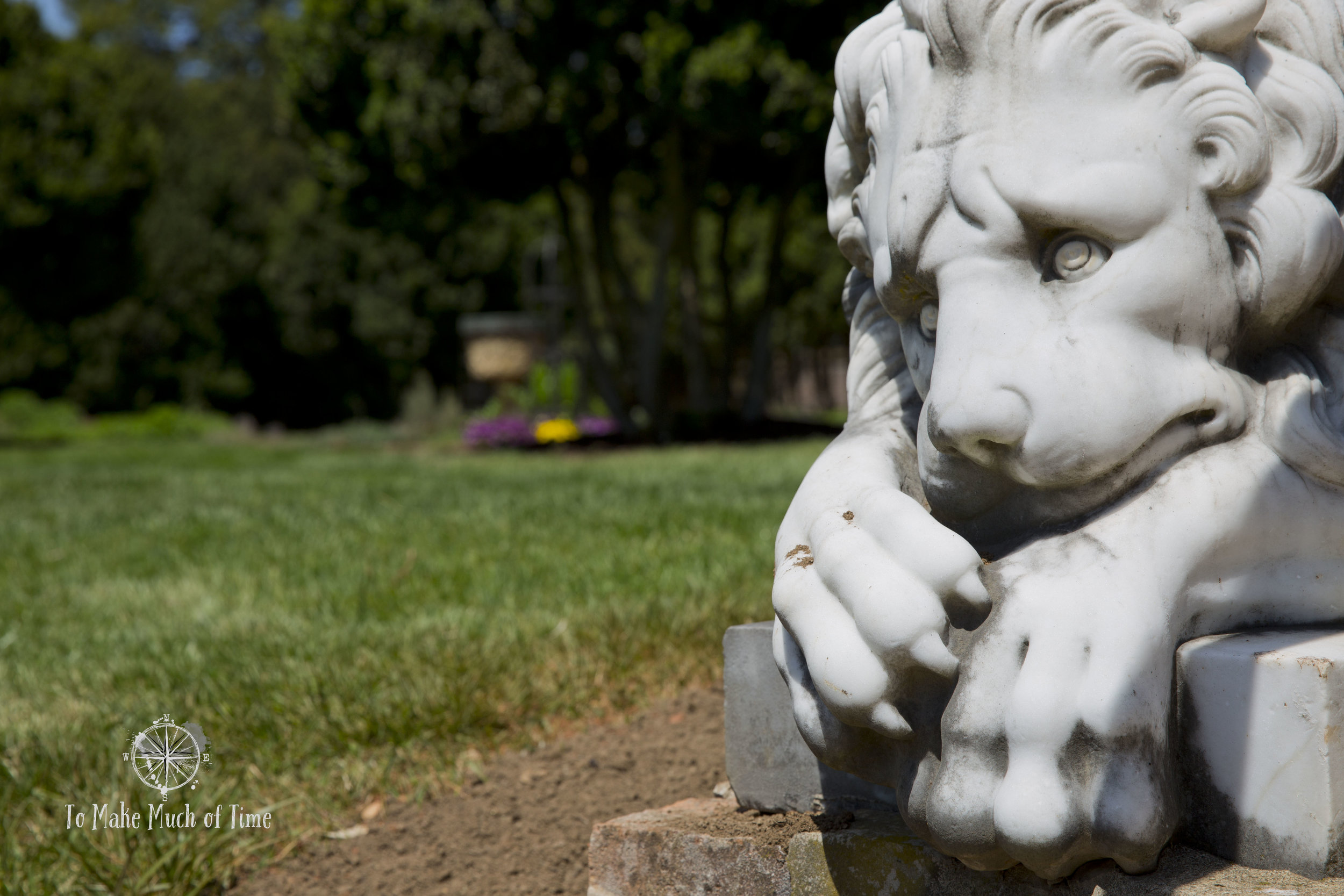 Montpelier | Garden | Lion | Statue | To Make Much of Time
