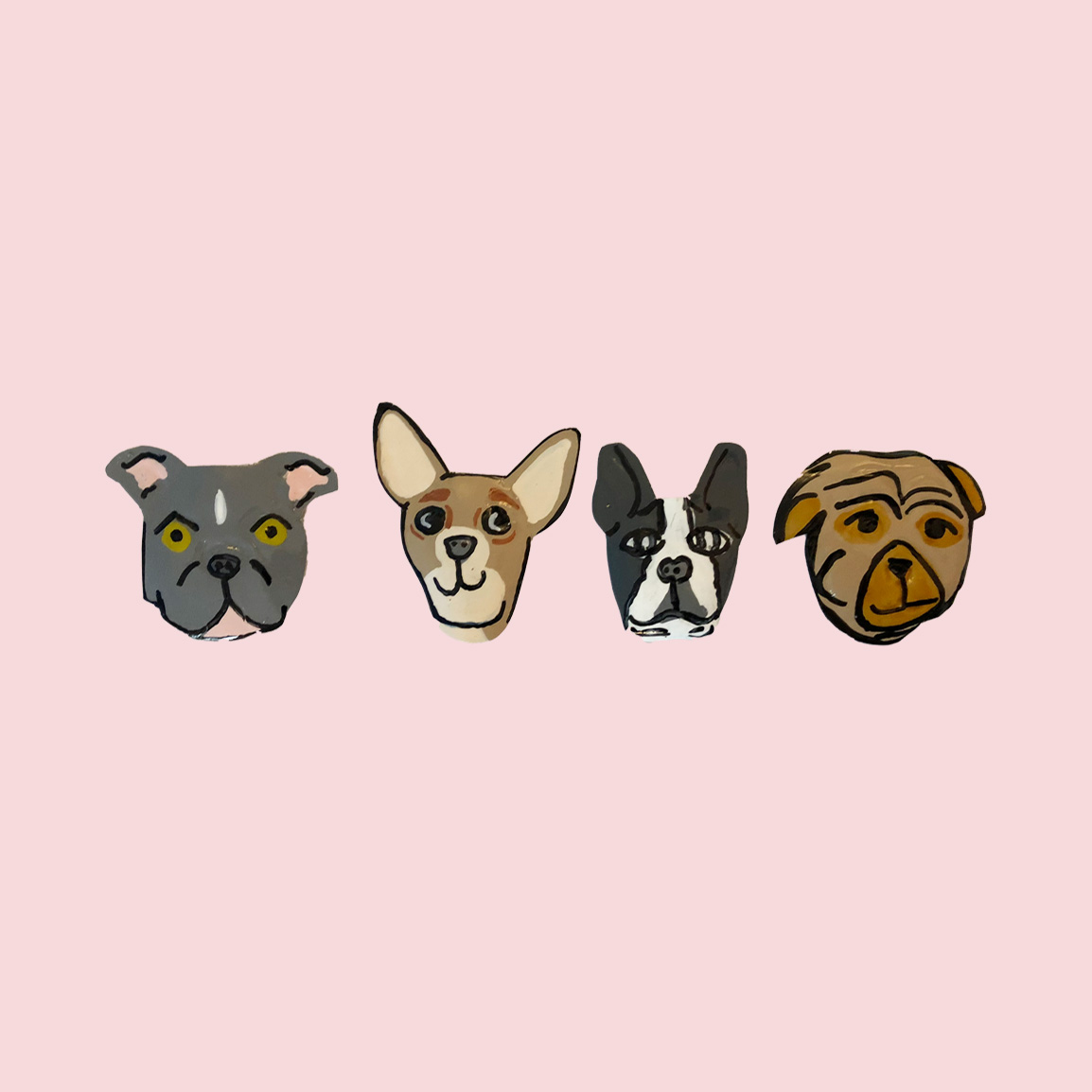 Handmade Dog Magnets
