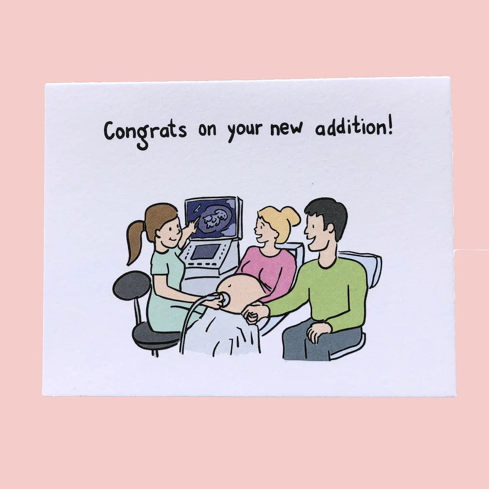 New Addition Greeting Card