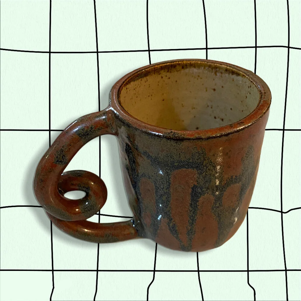 Swirly Handled Mug