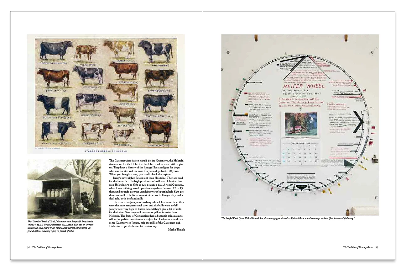 Barn Stories from Roxbury, CT spread design
