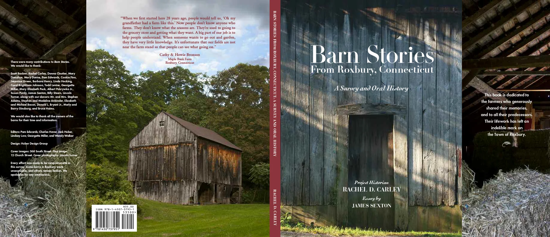 Barn Stories from Roxbury, CT cover design