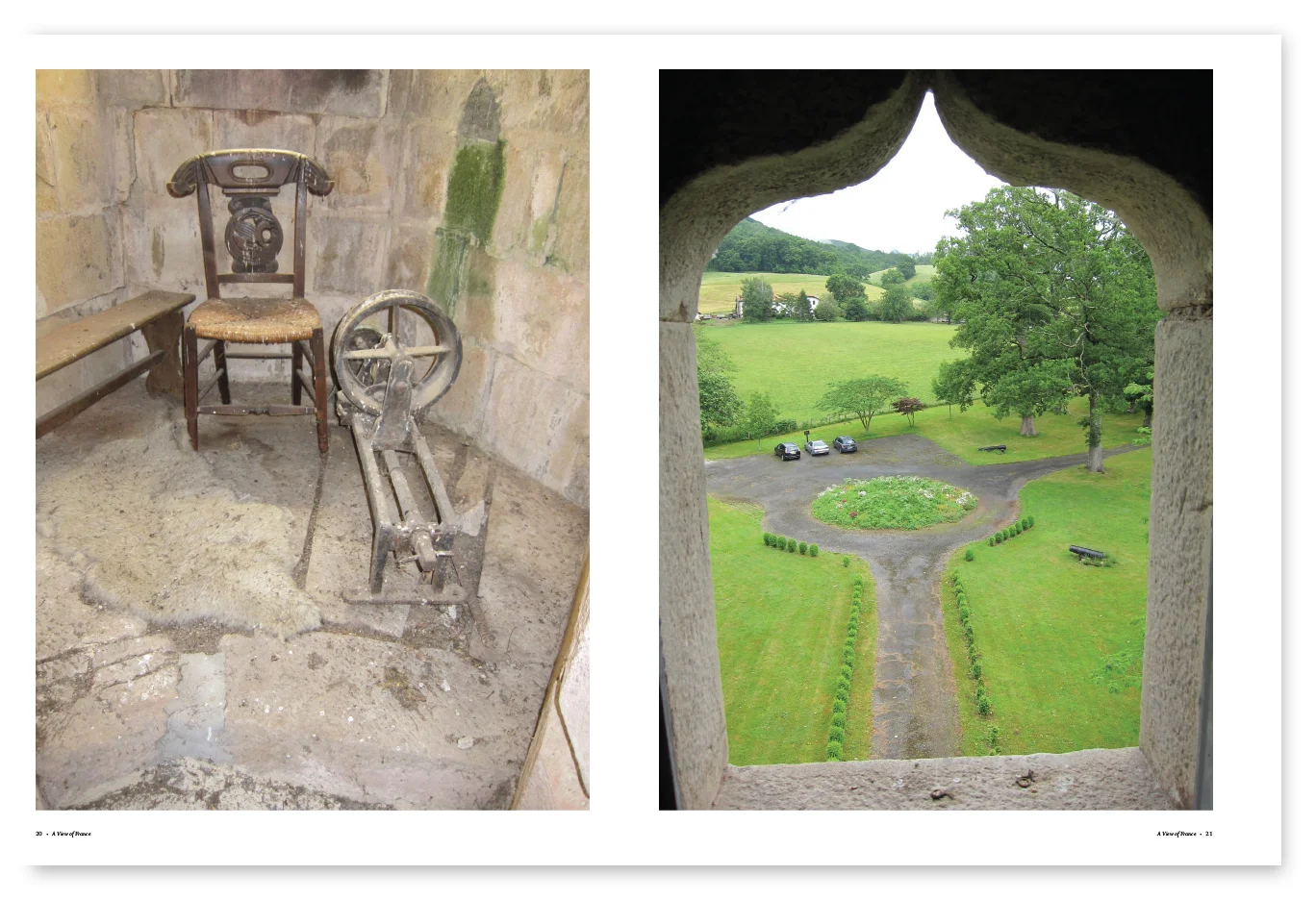 A View of France photography spread design