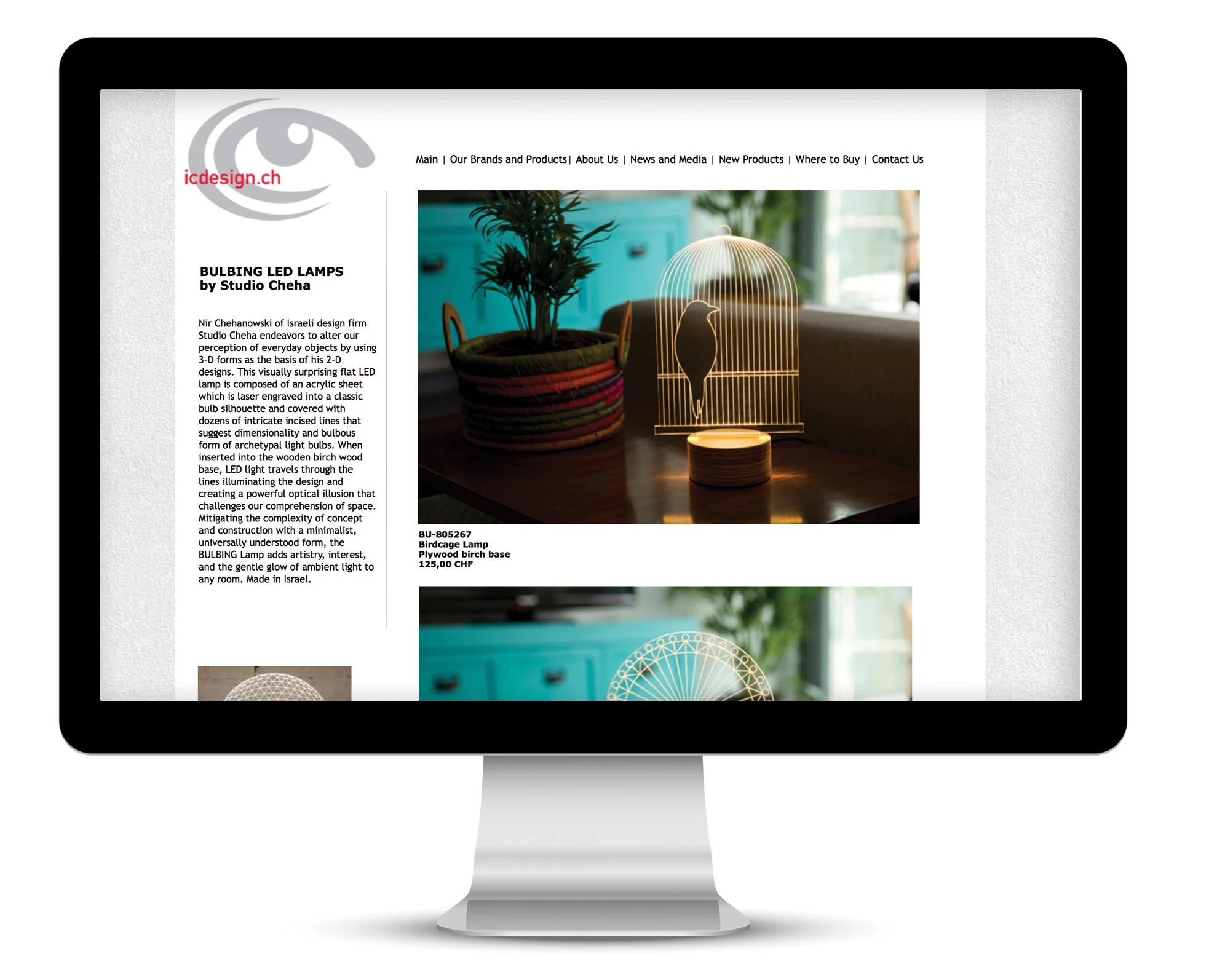 IC Design Website sample product page