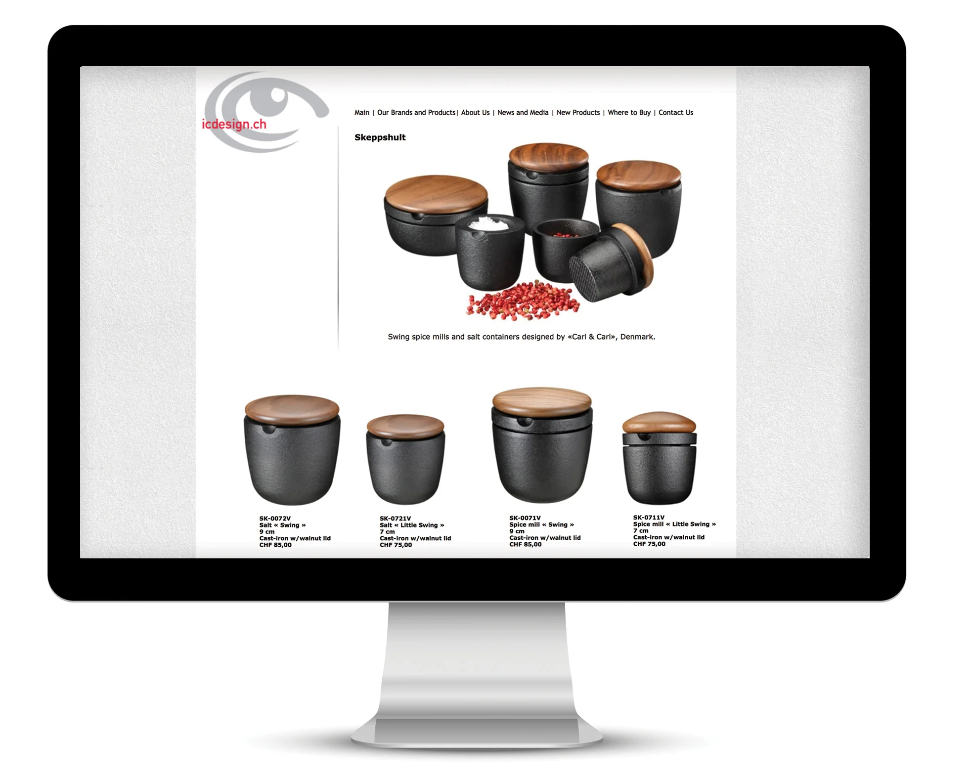 IC Design Website sample product page