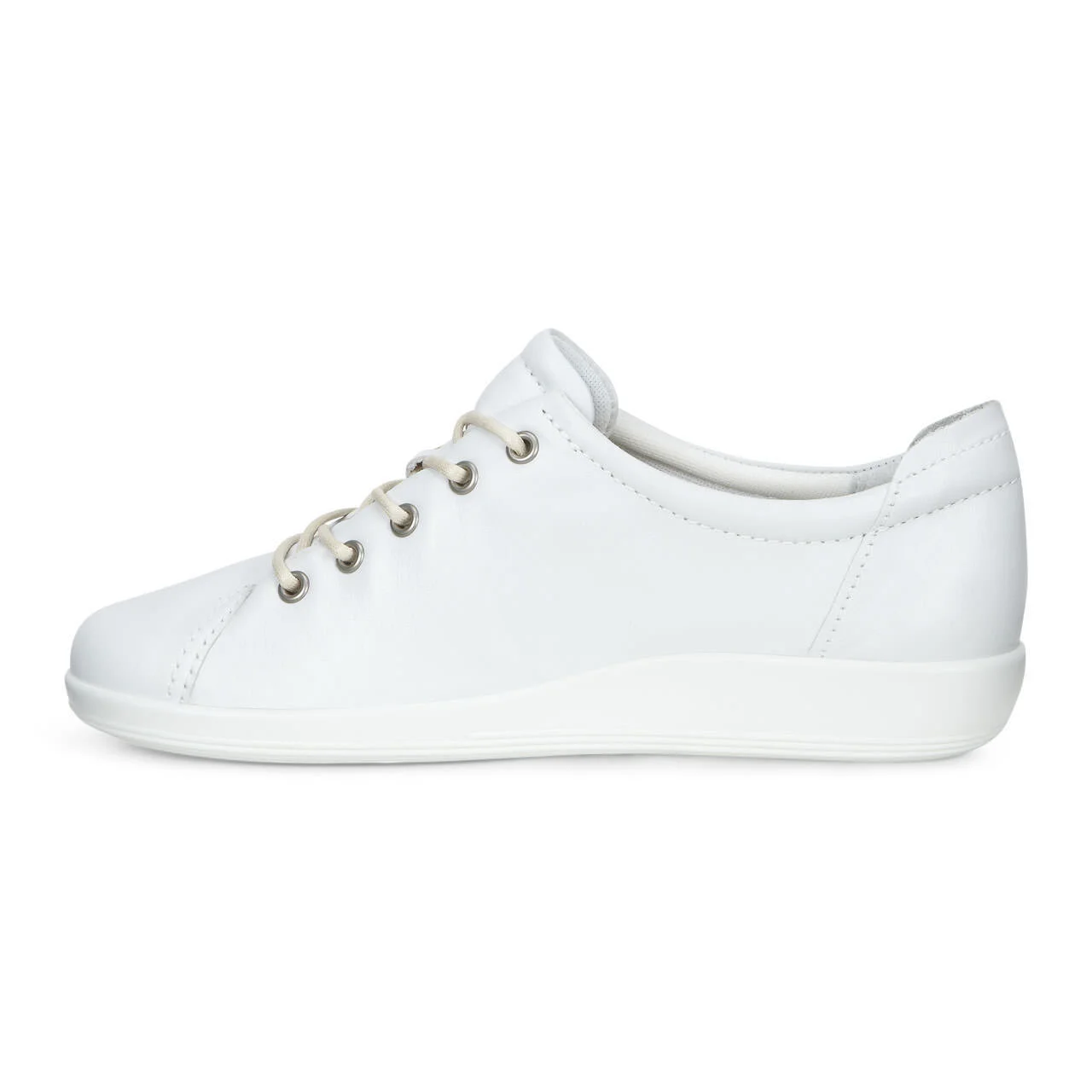 ecco white leather shoes