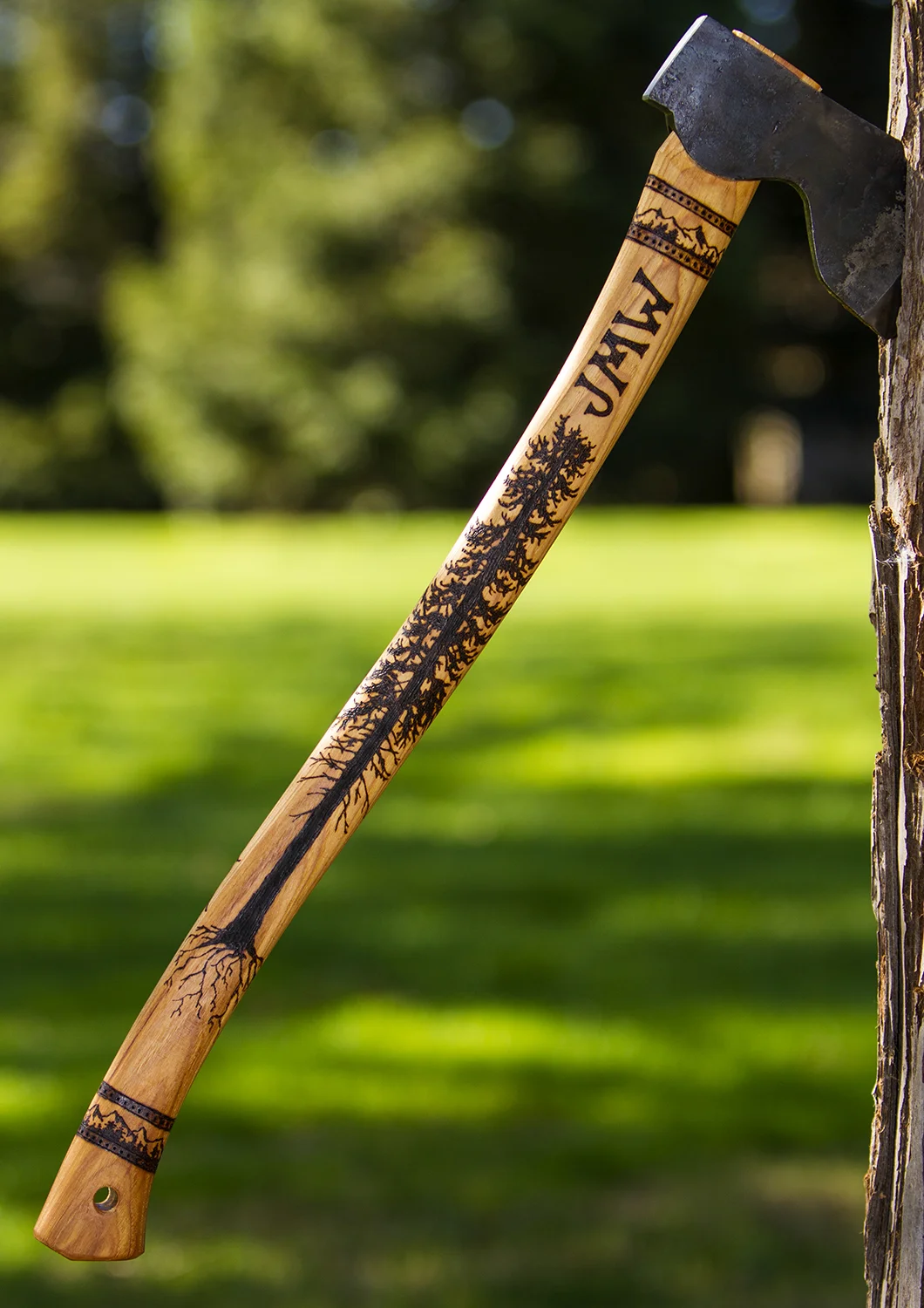  Commissioned custom burned Hults-Bruk axe 