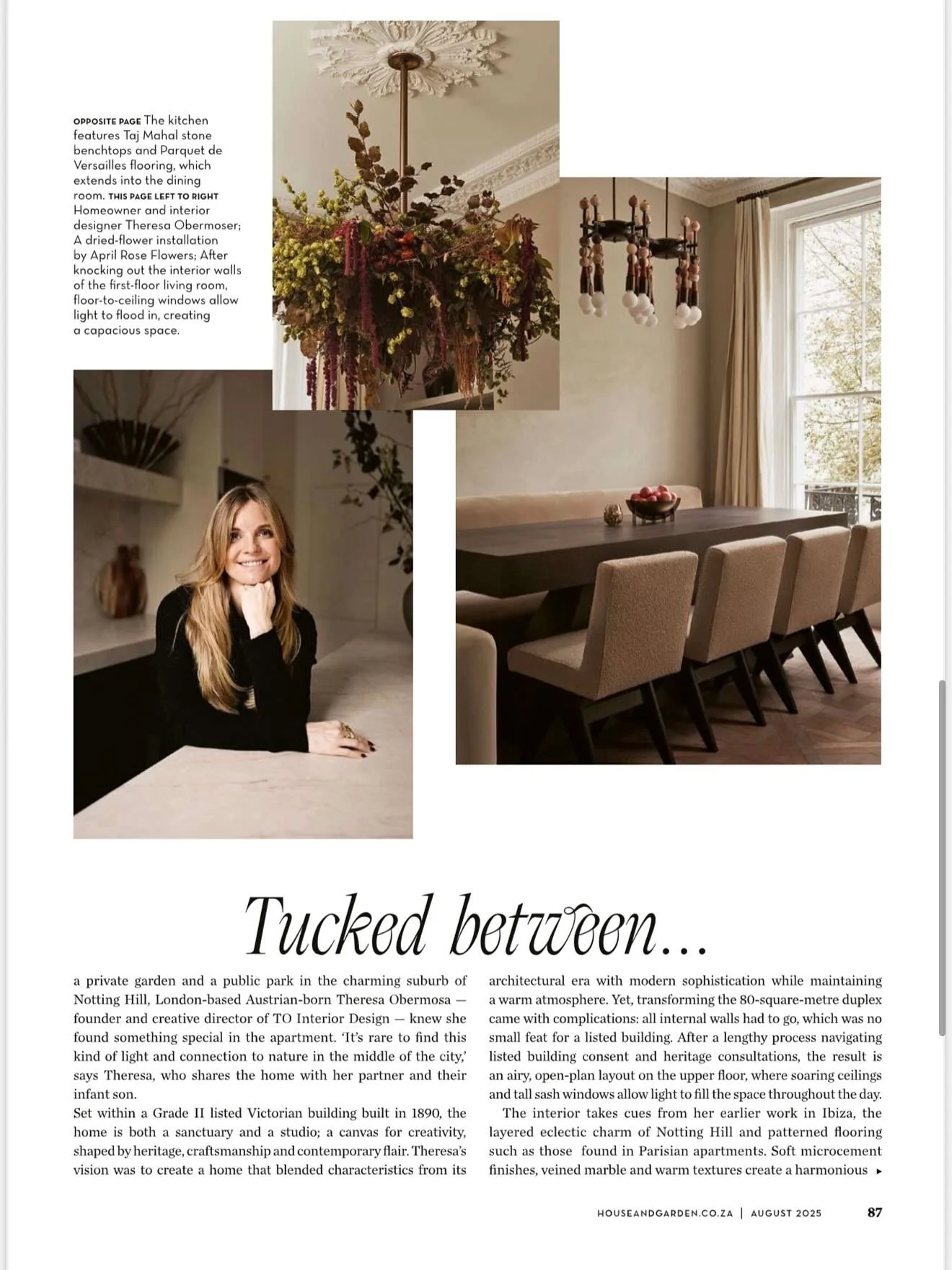Tucked between a private garden and a public park, my Notting Hill home is more than a place to live &ndash; it&rsquo;s our creative playground.
Read all about it in the latest @houseandgardensa August issue ✨

This space isn&rsquo;t only my home. It
