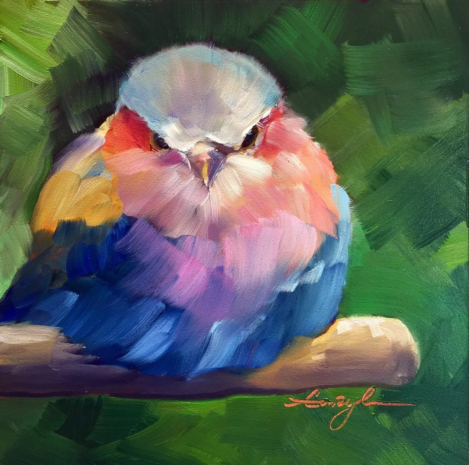 My newest painting, "Lilac Beauty."