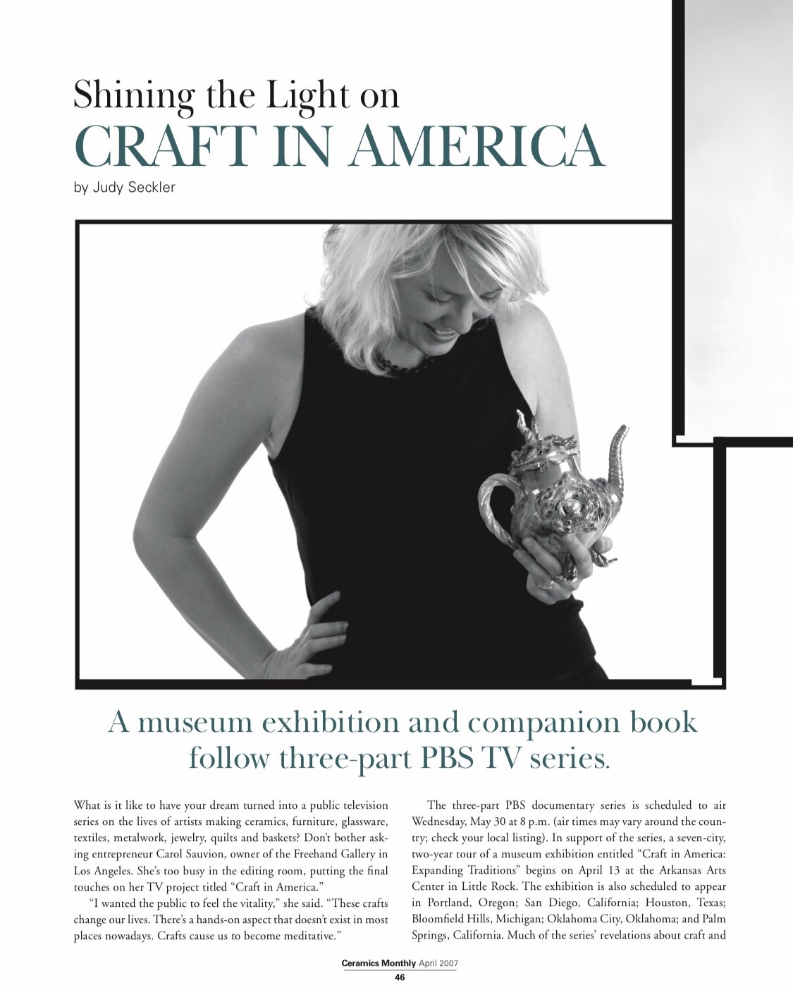 Ceramics Monthly - Craft in America