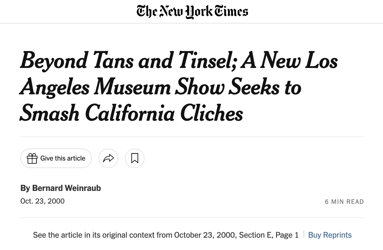 New York Times – Beyond Tans and Tinsel