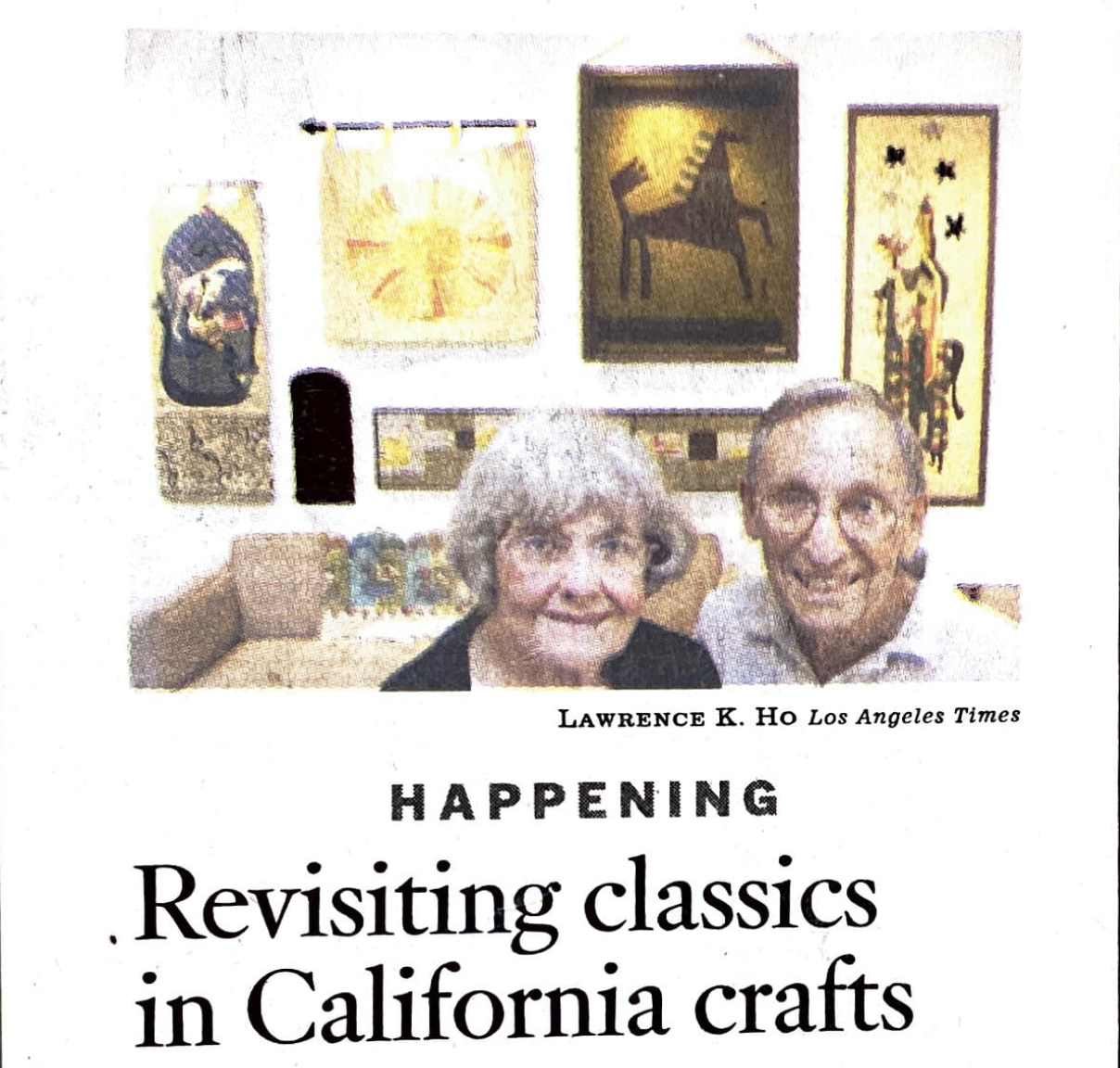 Los Angeles Times – Revisiting Classics in CA Crafts