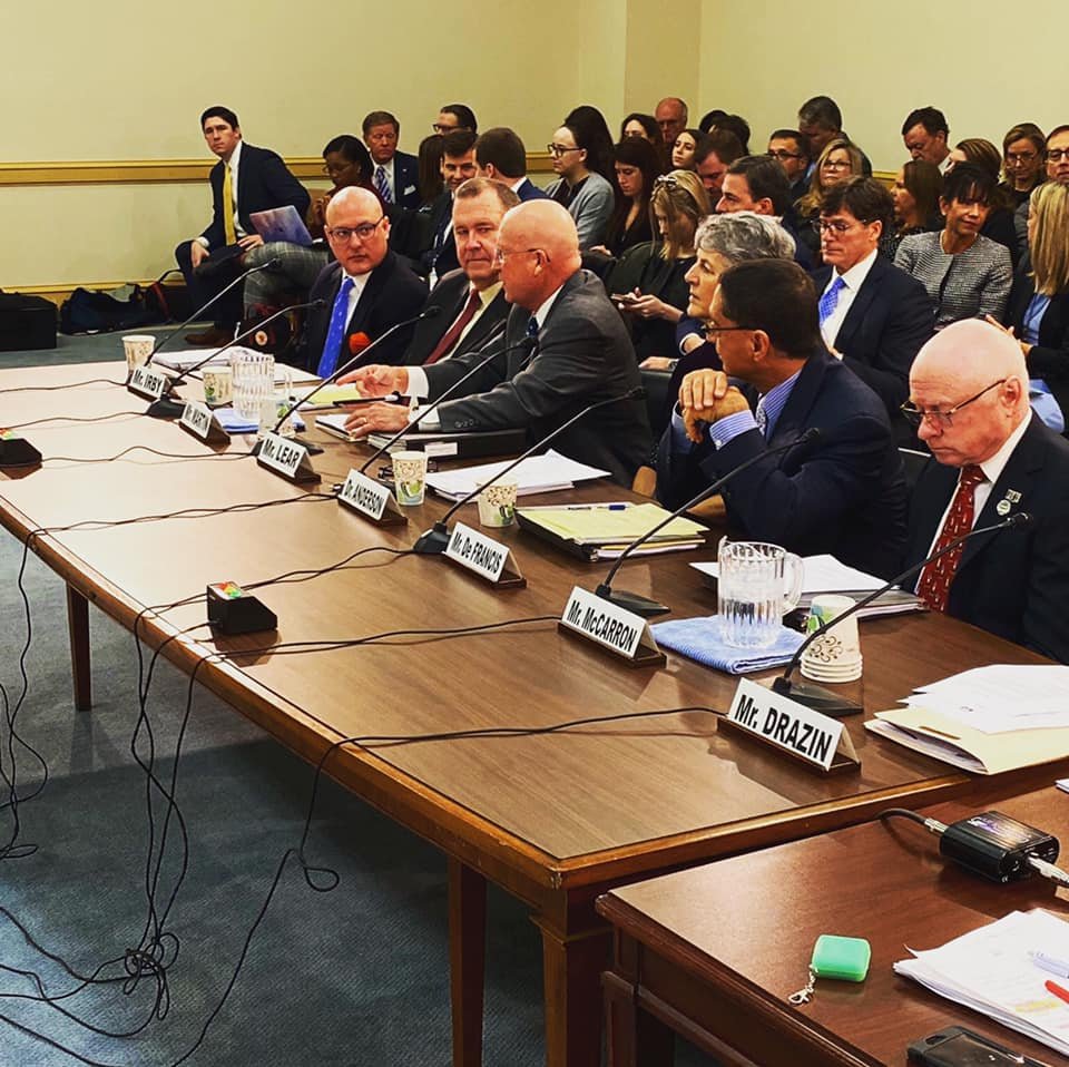 Far Left: Marty Irby testifies before the U.S. House Energy & Commerce Committee in January of 2020