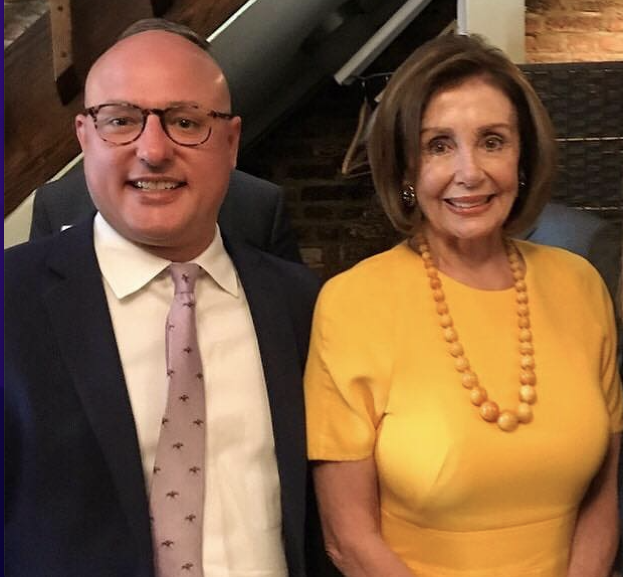 Marty Irby and House Speaker Nancy Pelosi, D-Calif.