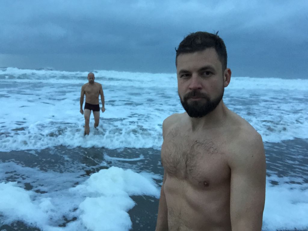 Peter Santenello and his Ukrainian friend