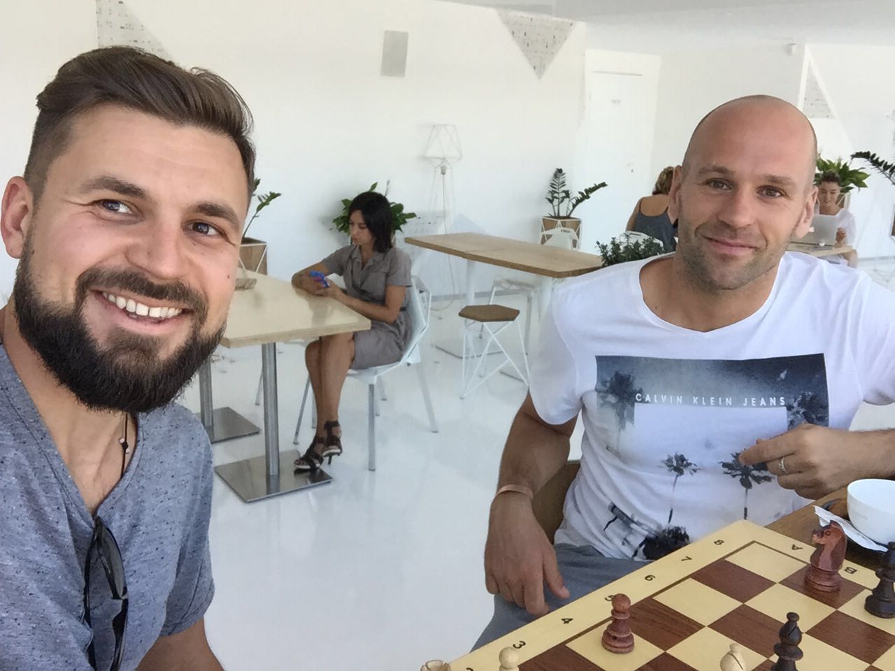 Peter Santenello and his Ukrainian friend