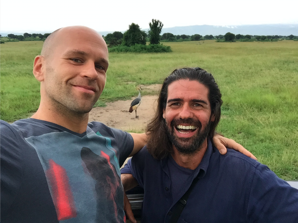 Peter Santenello and his friend Gavin