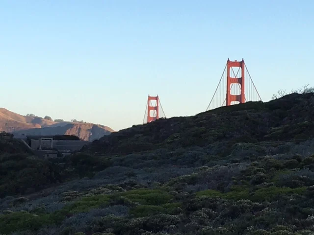 Golden Gate bridge in California