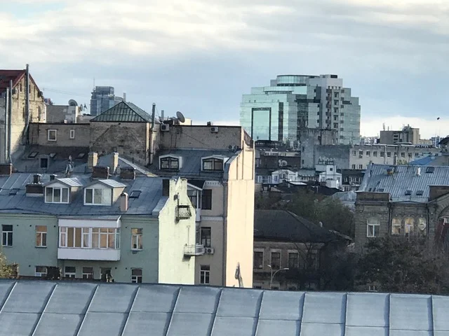 Buildings and houses in Kyiv, Ukraine