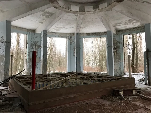 Boxing ring in Chernobyl