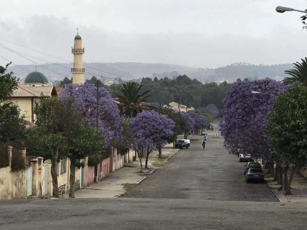 Beautiful colorful streets of Asmara