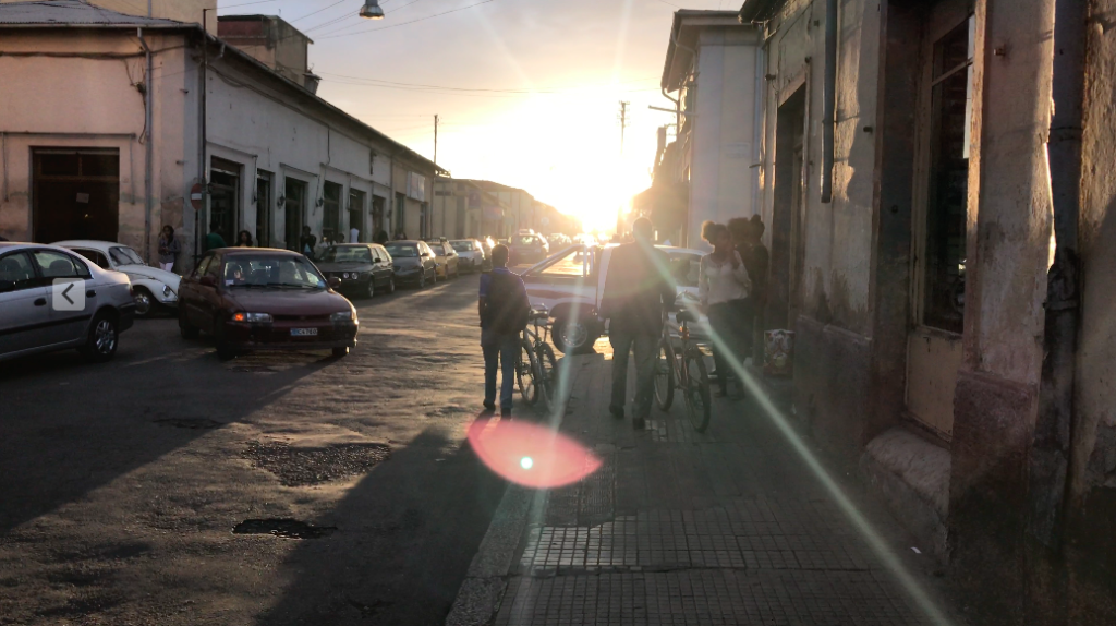 Beautiful sunbeam in Asmara, Eritrea