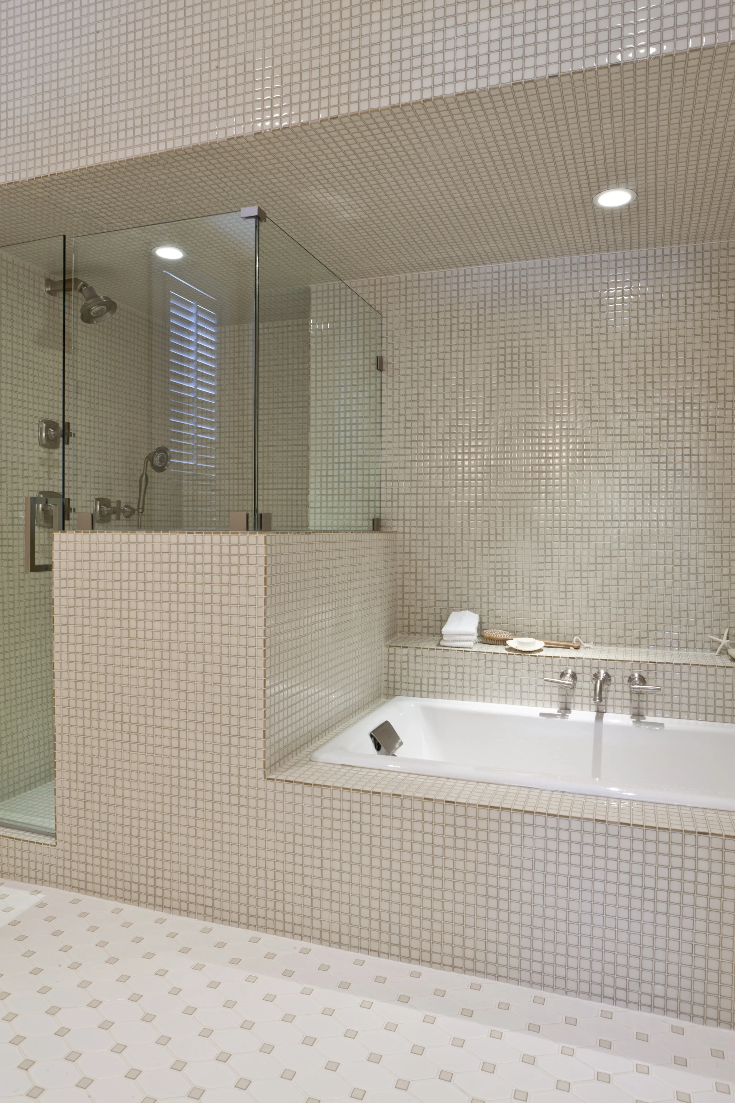 Wall-To-Wall Guest Bath Tiling