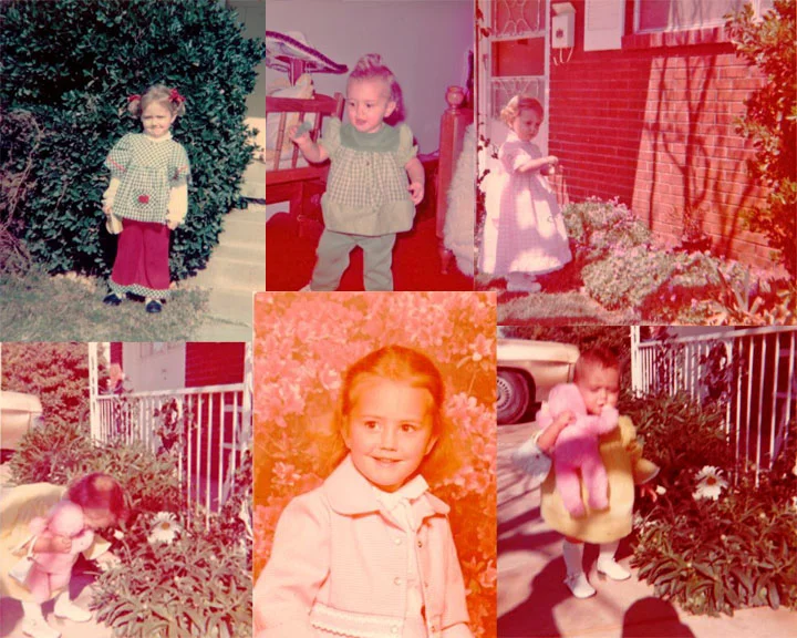 Me in my grandmother’s creations.