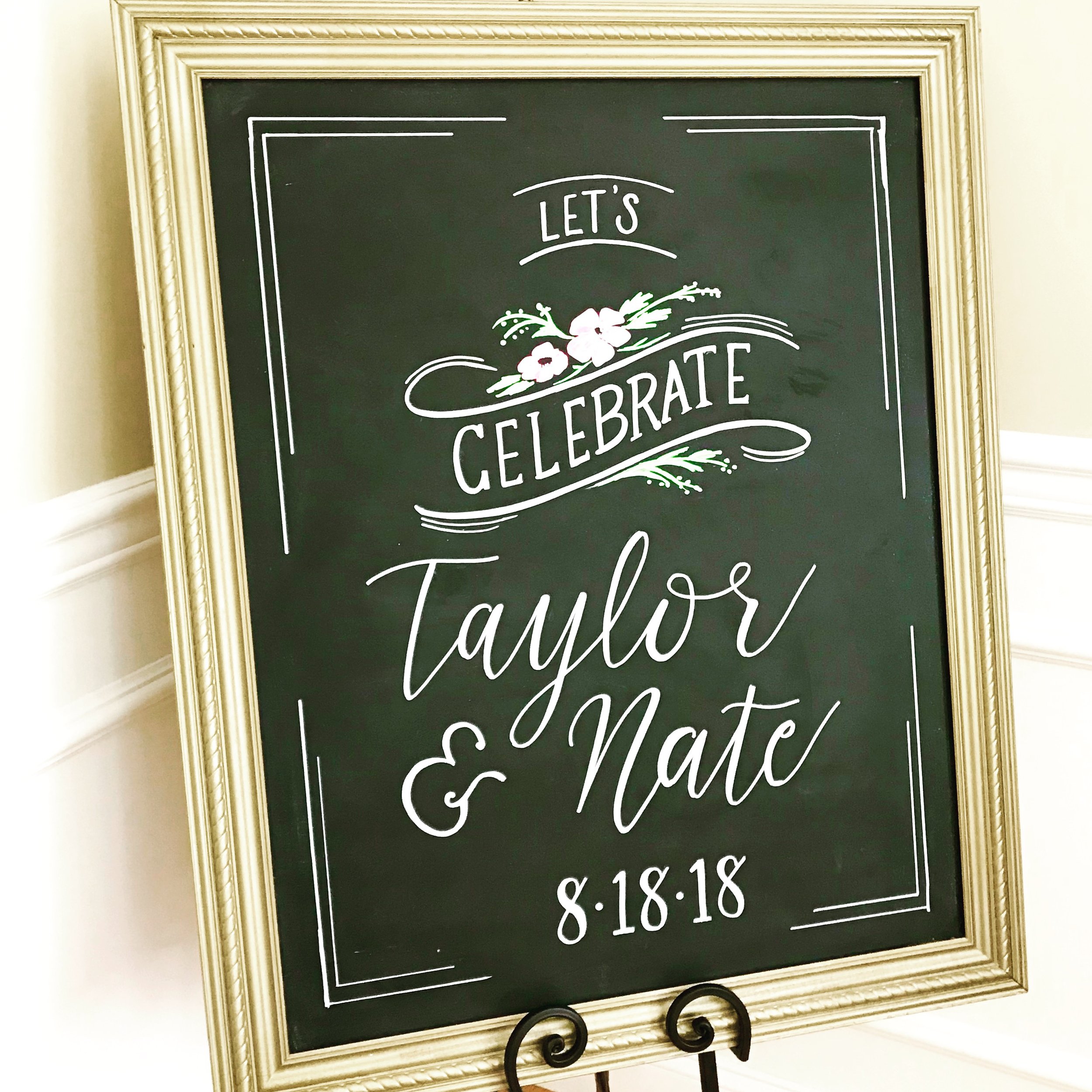 Chalkboard Welcome Sign