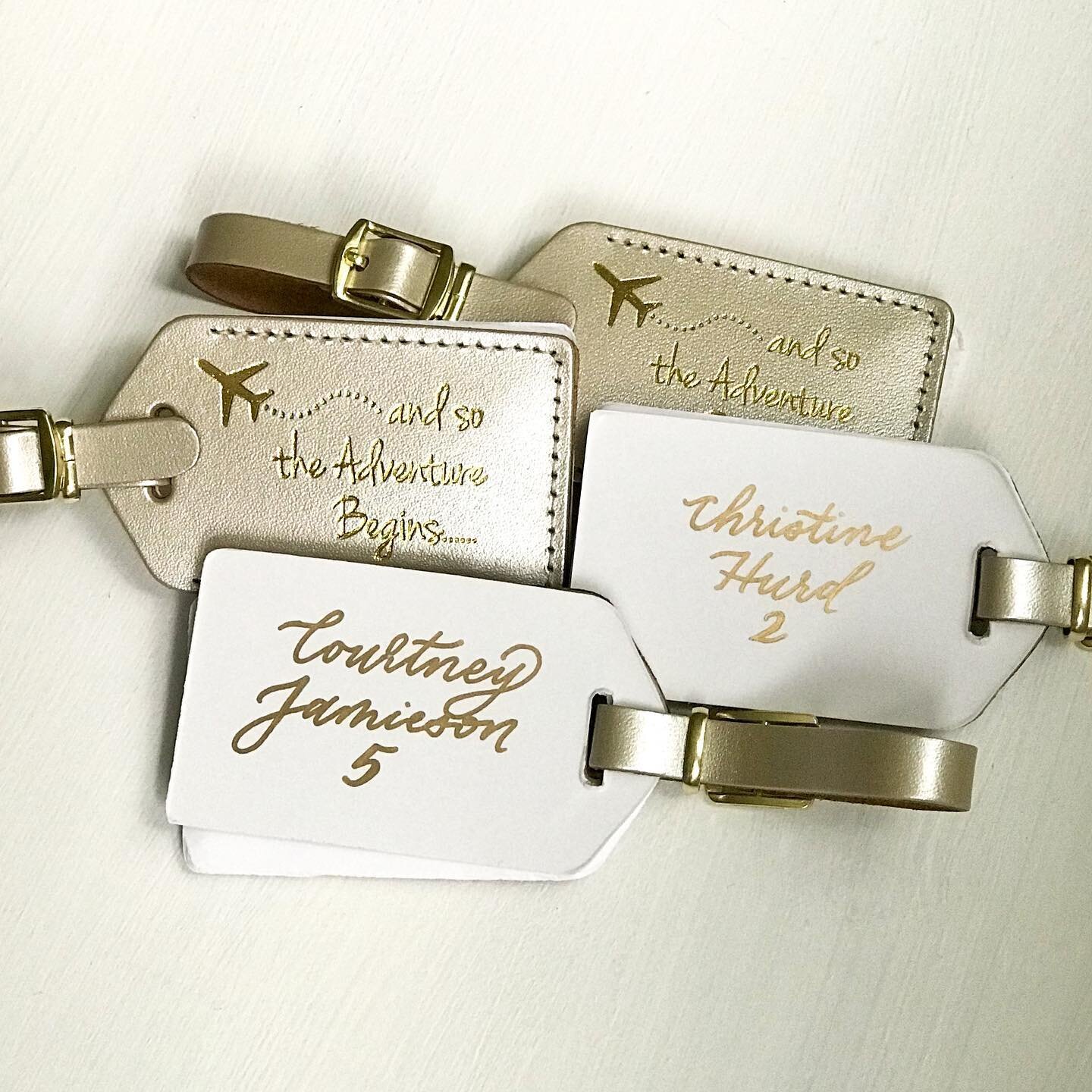 Seating Chart or fun Escort Cards...which do you prefer? These luggage tags double as a favor! ✈️ 
.
.
#weddingrentals #customrentals #escortcards #weddingmenusign #weddingsignage #weddingsign #handmadesigns #bostonweddings #bostonweddingvendor #hand