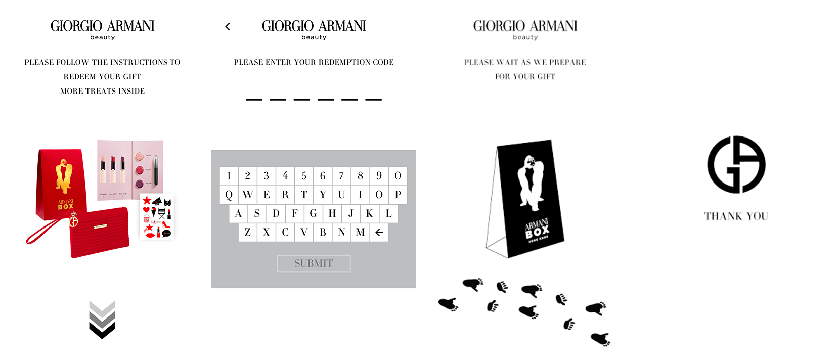 Armani Box Hong Kong 的活動介面