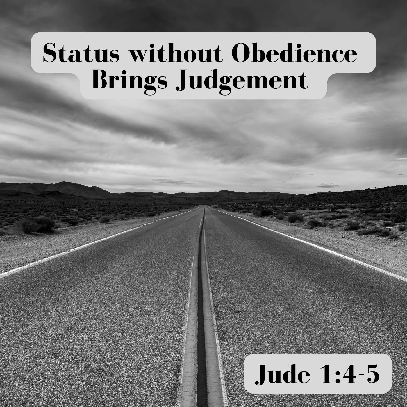 May 19, 2025 | Status without Obedience Brings Judgement (Part A)