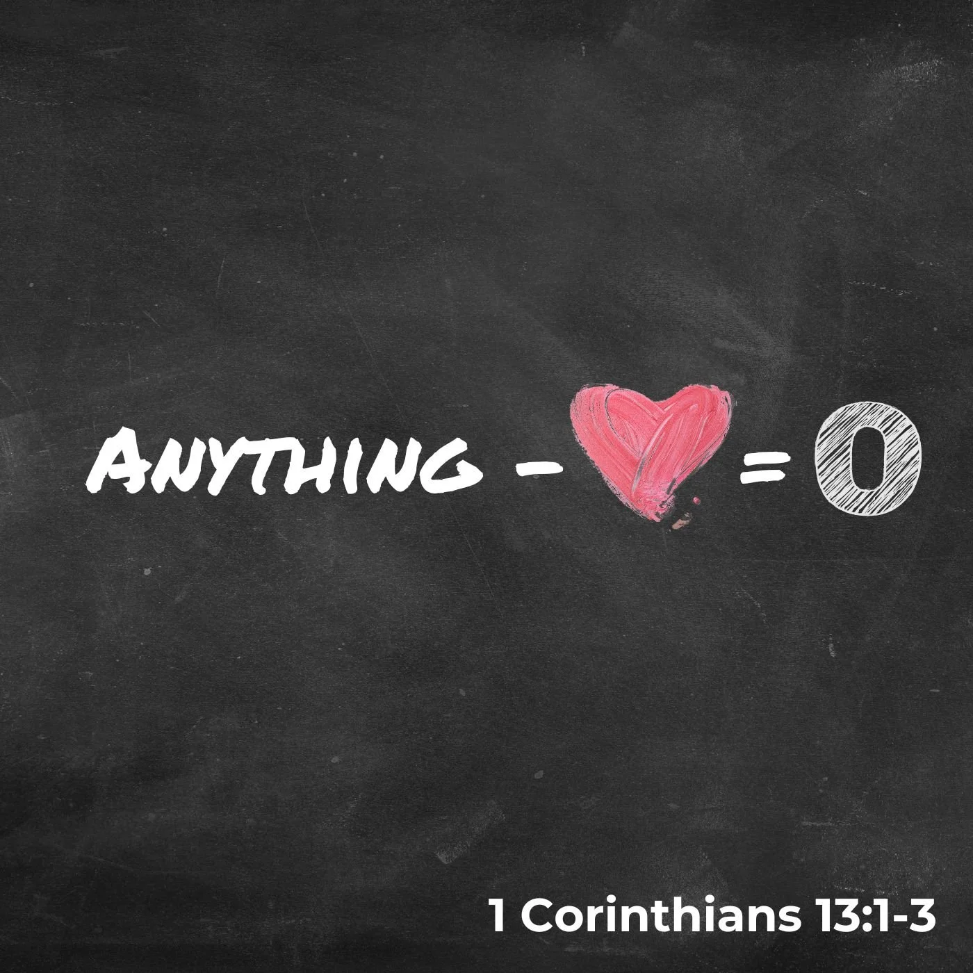 Anything Minus Love Equals Nothing