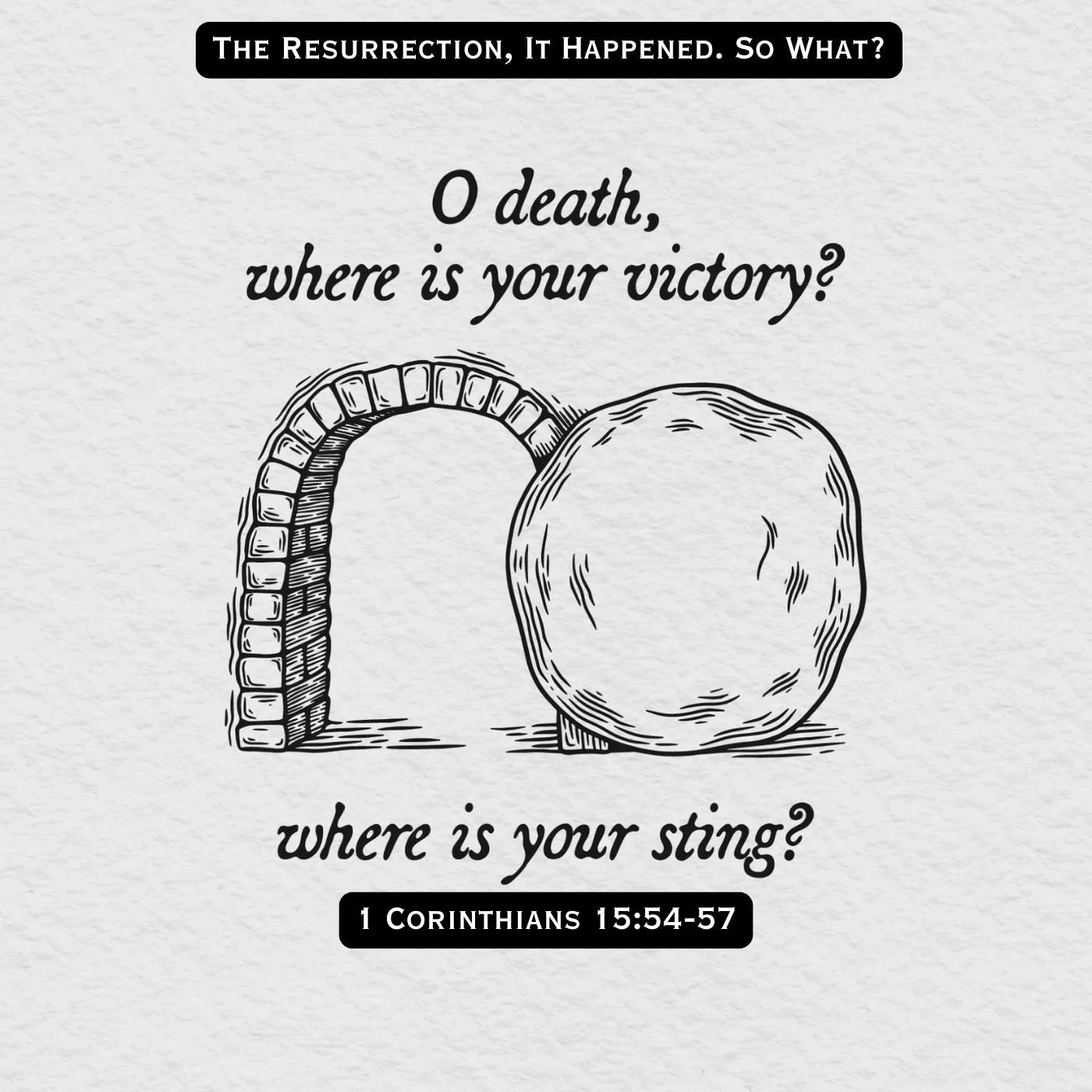 The Resurrection, It Happened, So What? 
