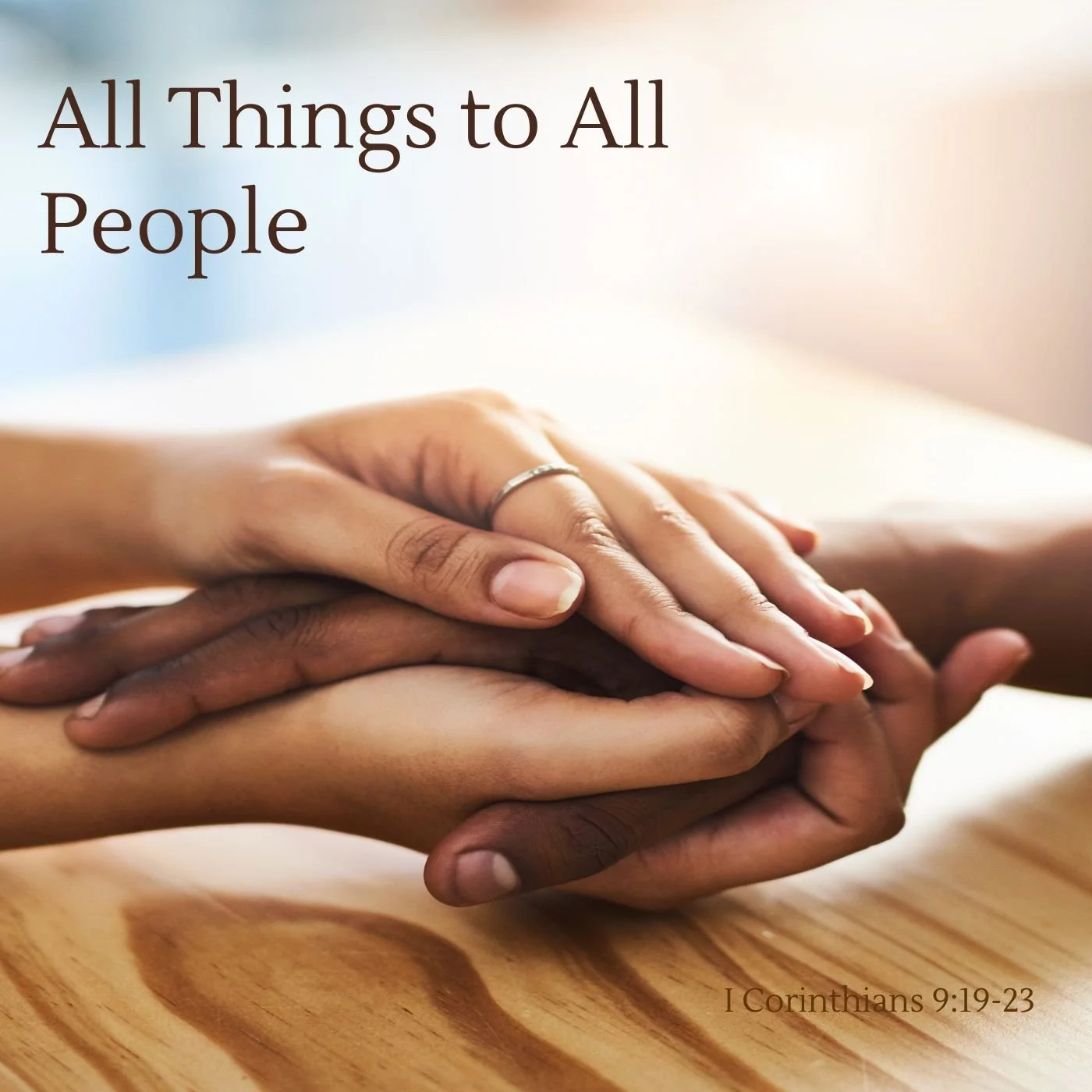 Nov 5, 2024 | All Things to All People (Part B)