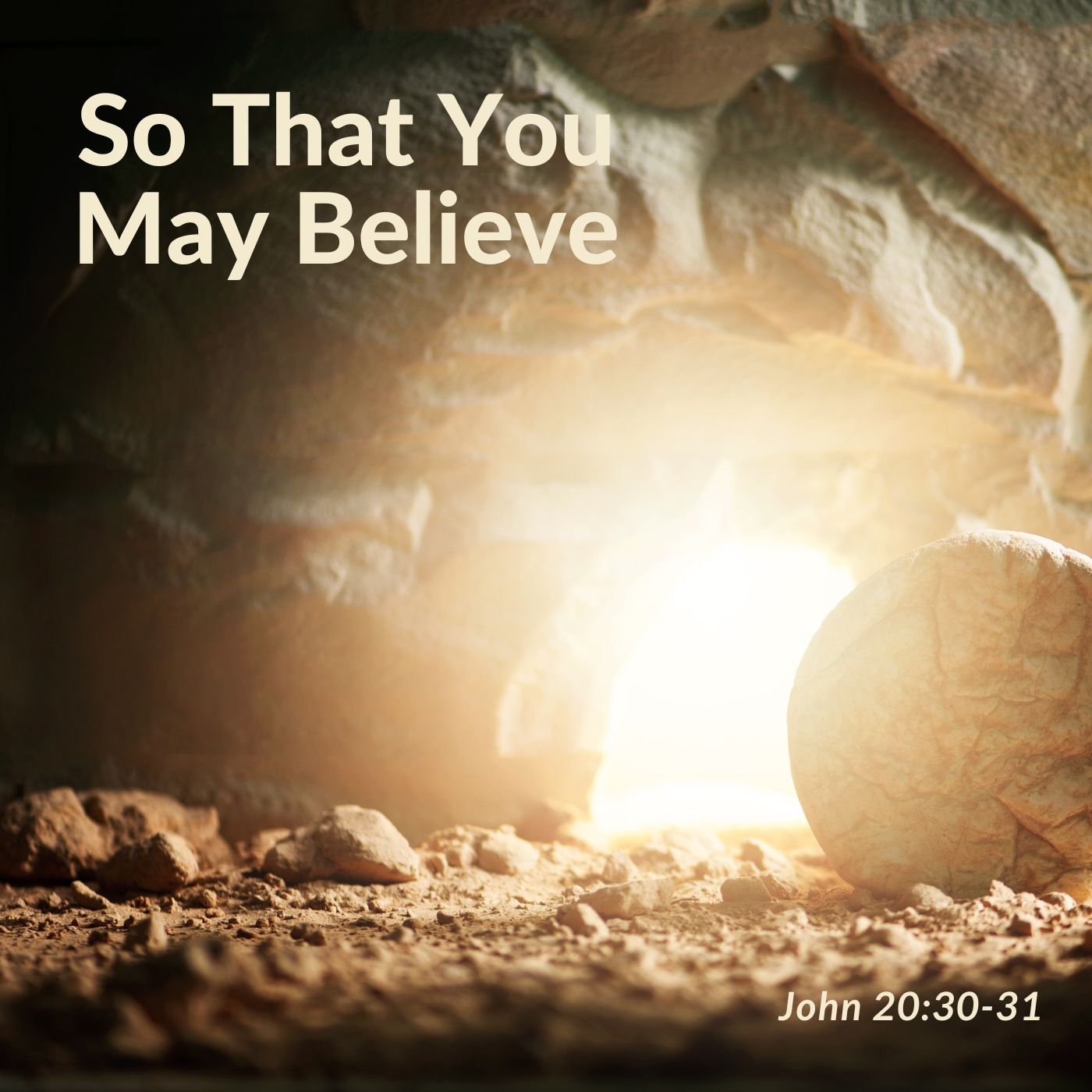Mar 31, 2024 | All About Him - So That You May Believe