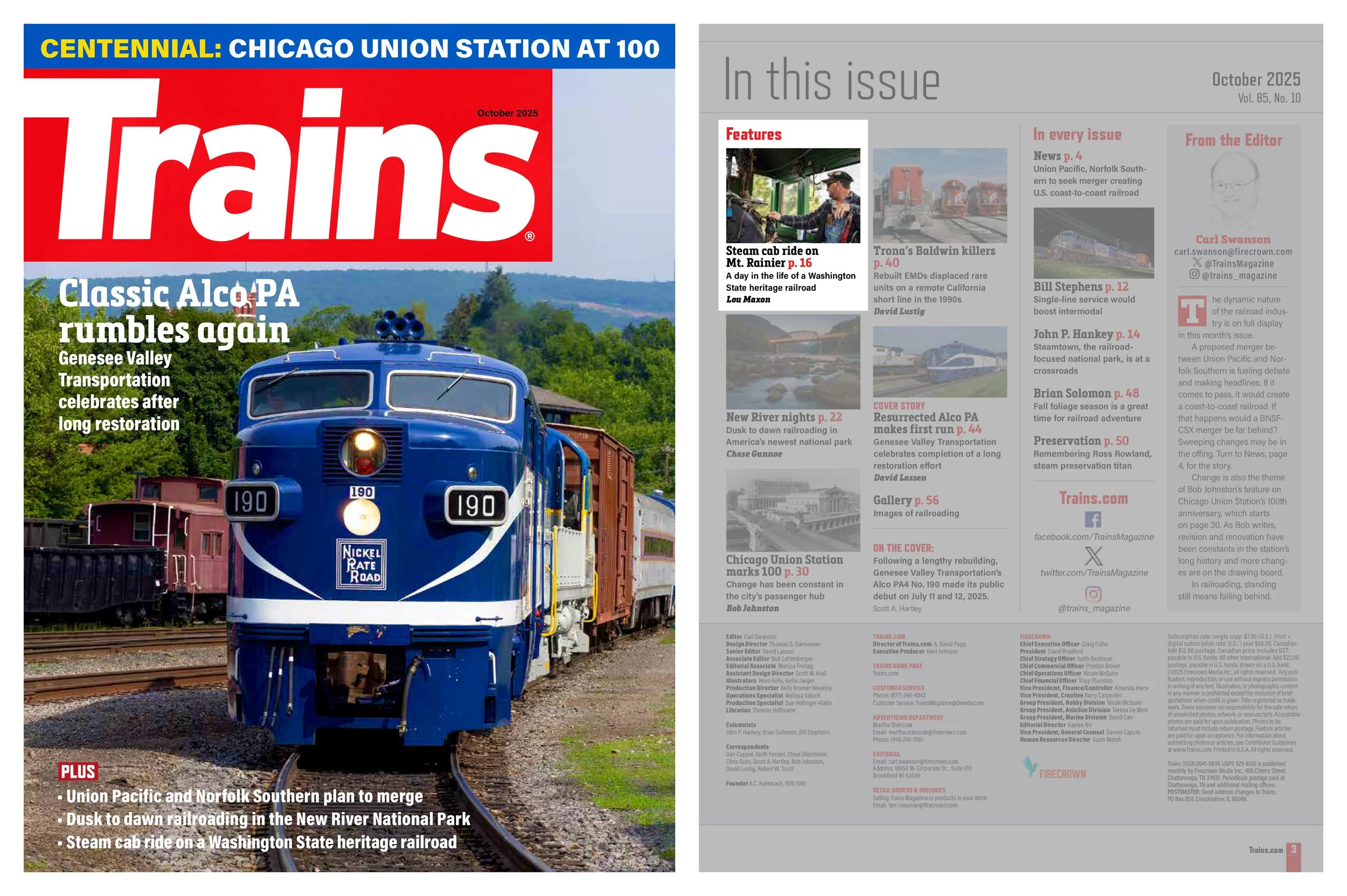 Trains Magazine  |  October 2025