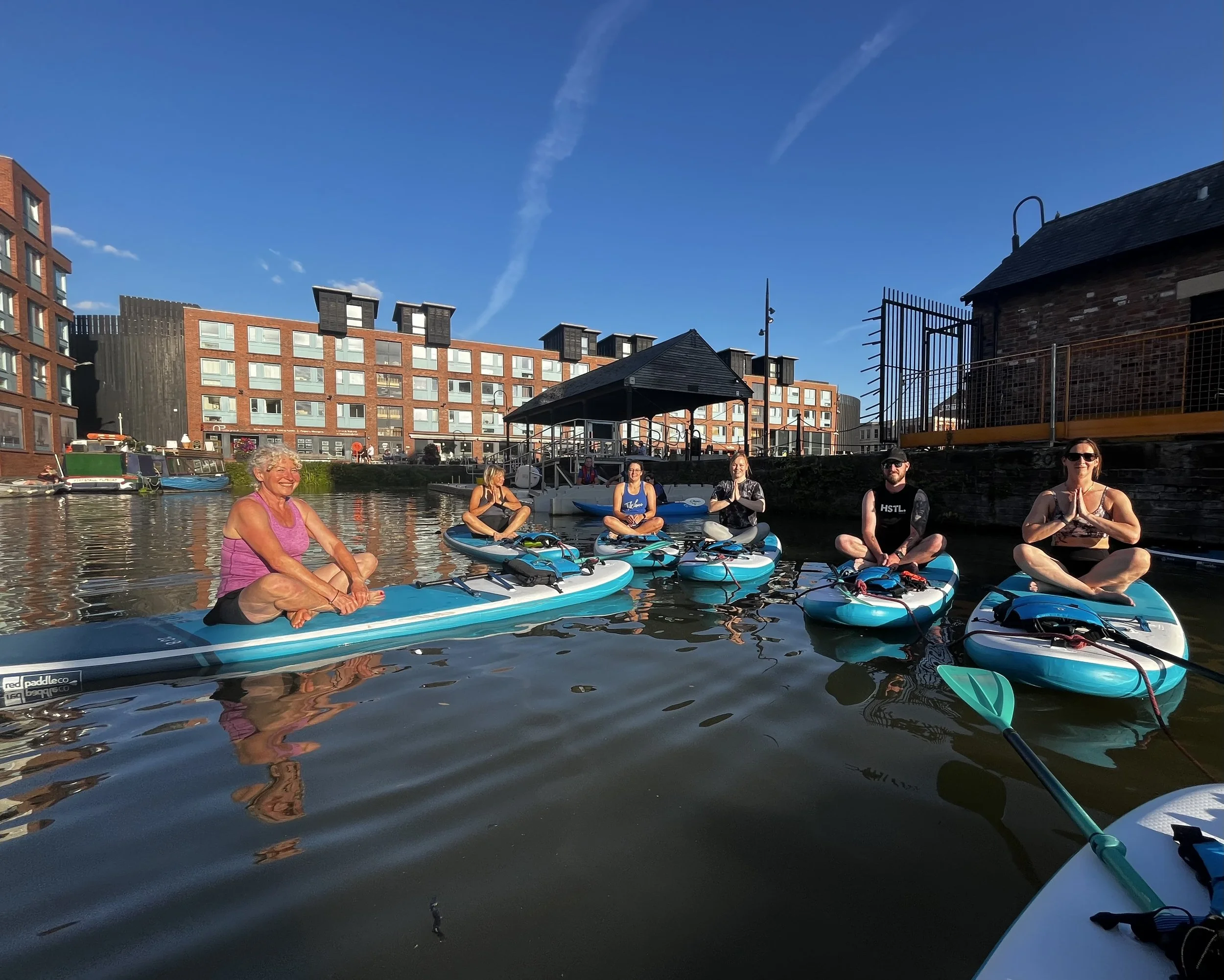 SUP Yoga at Gloucester Docks