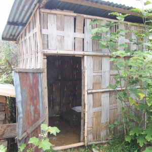 A government-built latrine.