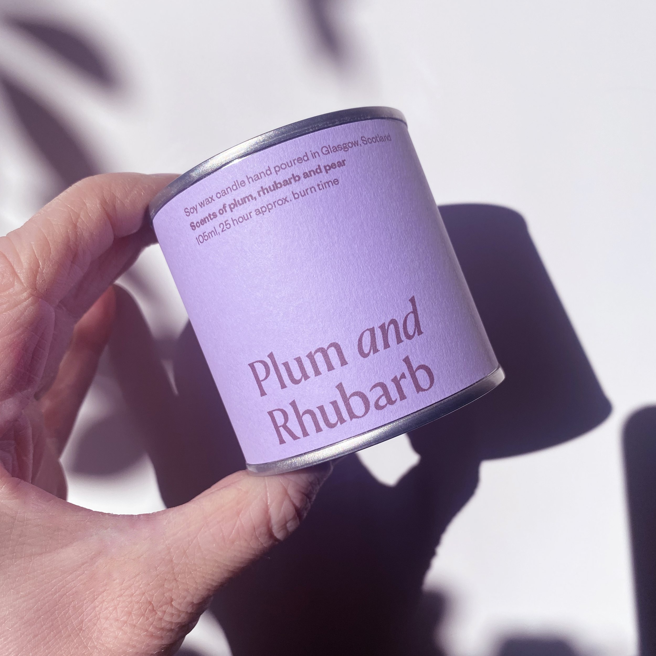 Mother's Day limited edition Plum & Rhubarb candle tin