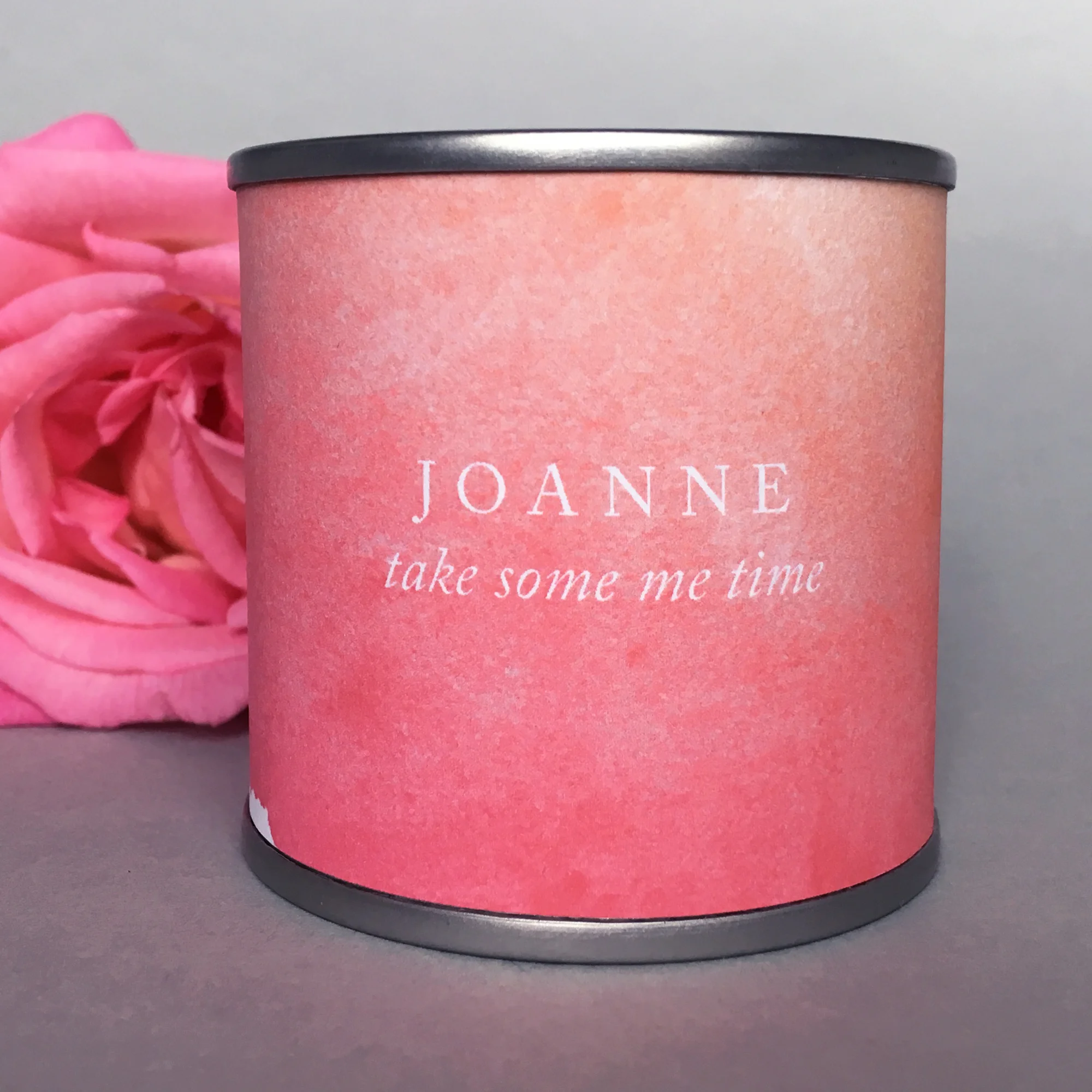 Personalised 'Me time' home spa scented soy wax candle – orange