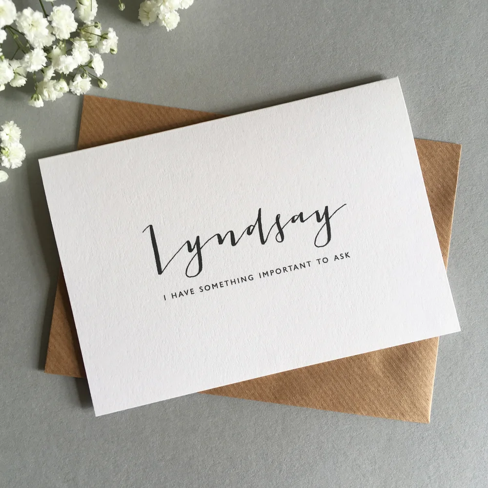 Will you be my Bridesmaid Card — Lovat Press