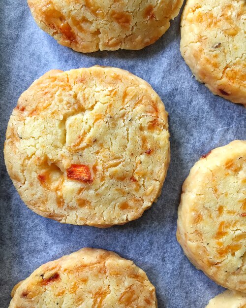Chilli Cheddar Shortbread Biscuits — Stripes & Willows