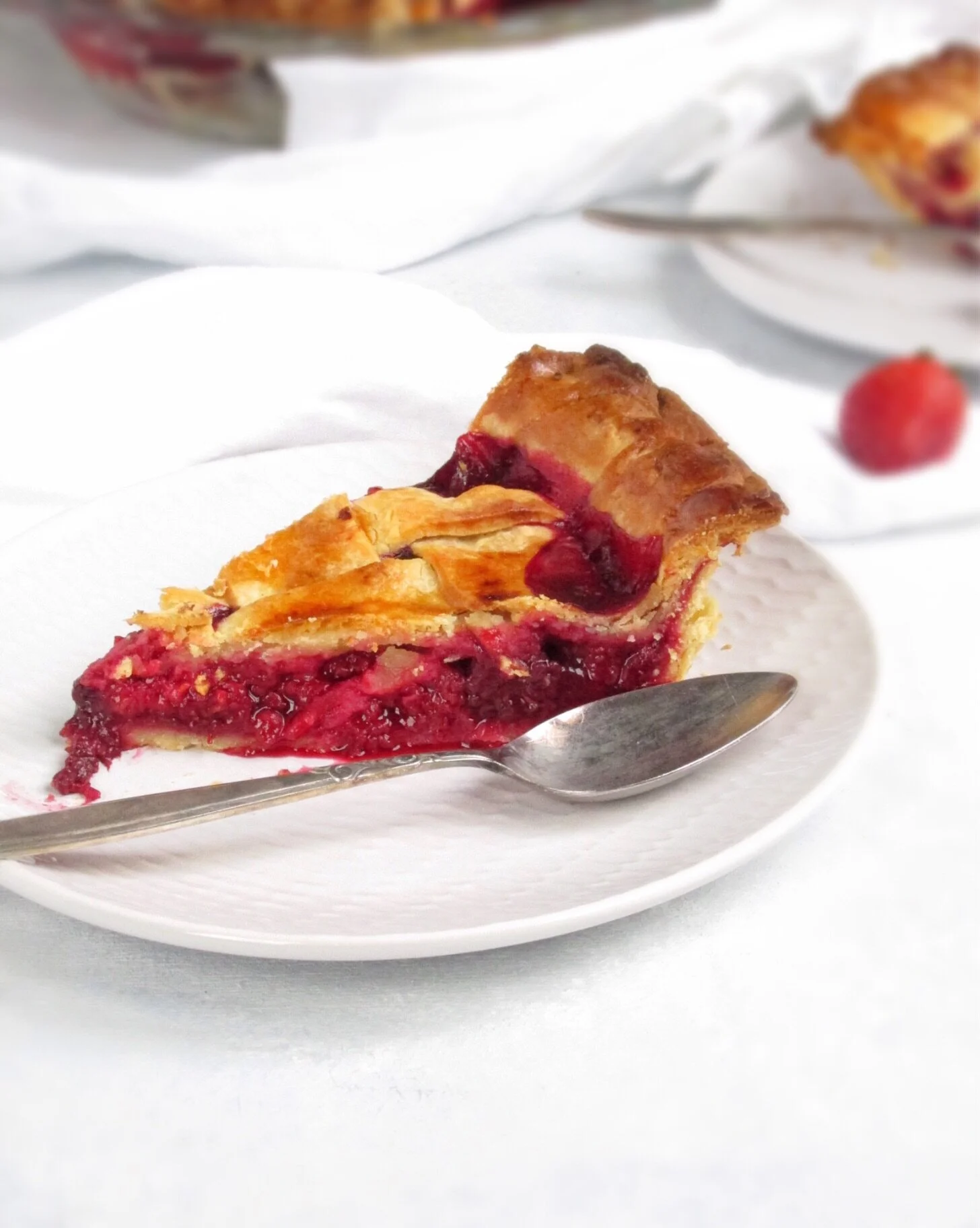 Blackberry Raspberry Pie with Pie Crust — Stripes & Willows