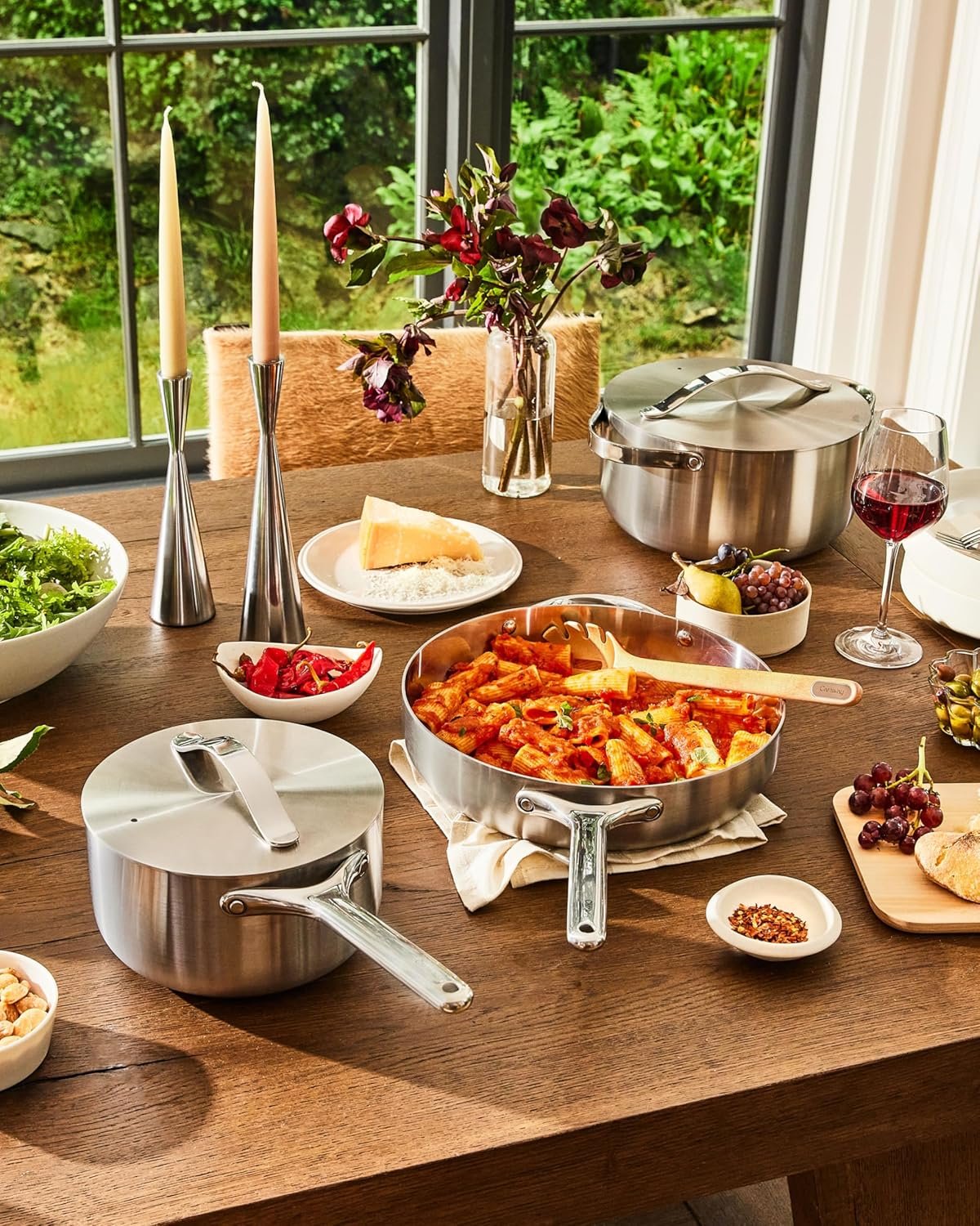 caraway stainless steel cookware