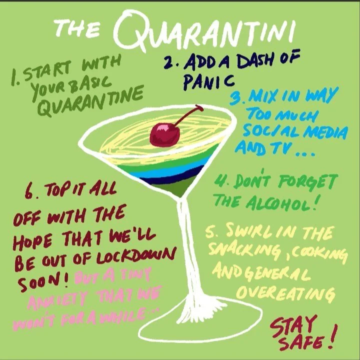 TGIF because tonight I&rsquo;m having a virtual drink with friends 😉🍹tell me how u make ur #quarantini in the comments!
