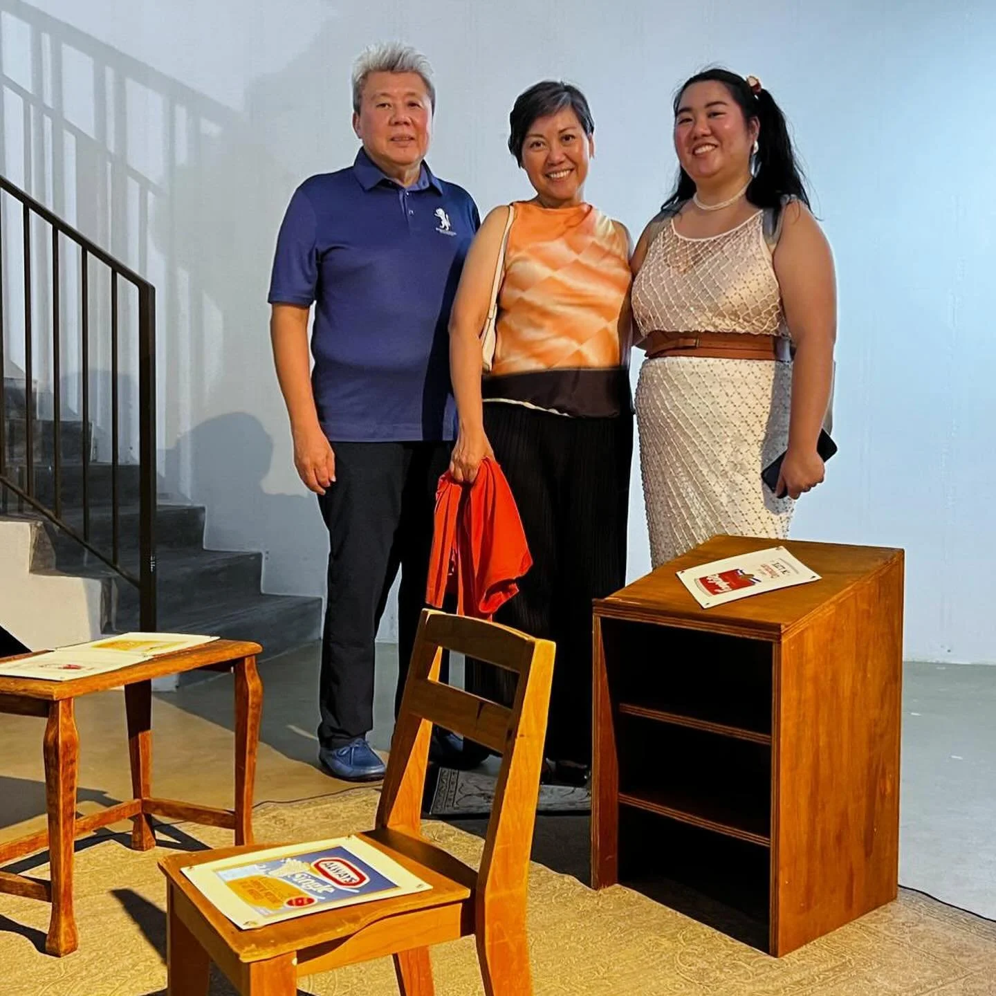 Scenes from opening night ✨ my parents came to support 🥺 and so many of my lovely friends made the trek up to @starch.sg to see the show! It was so great to see old friends and make new ones over the course of the night 🥰 congrats again to my fello