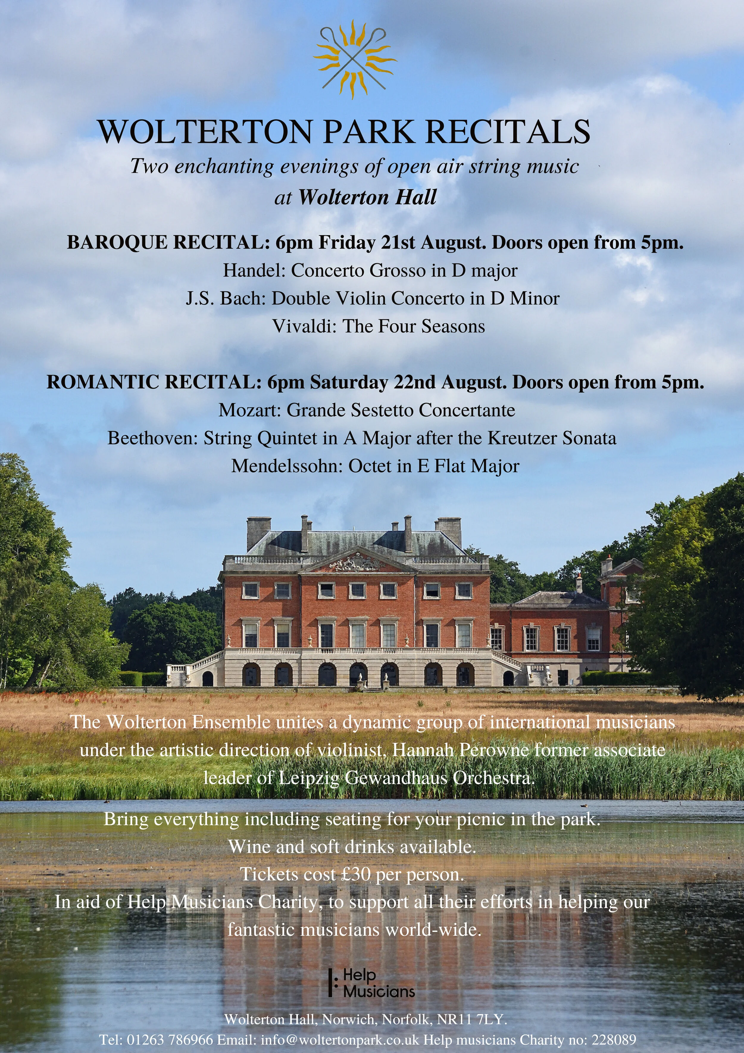 Wolterton Park Recitals Wolterton Park